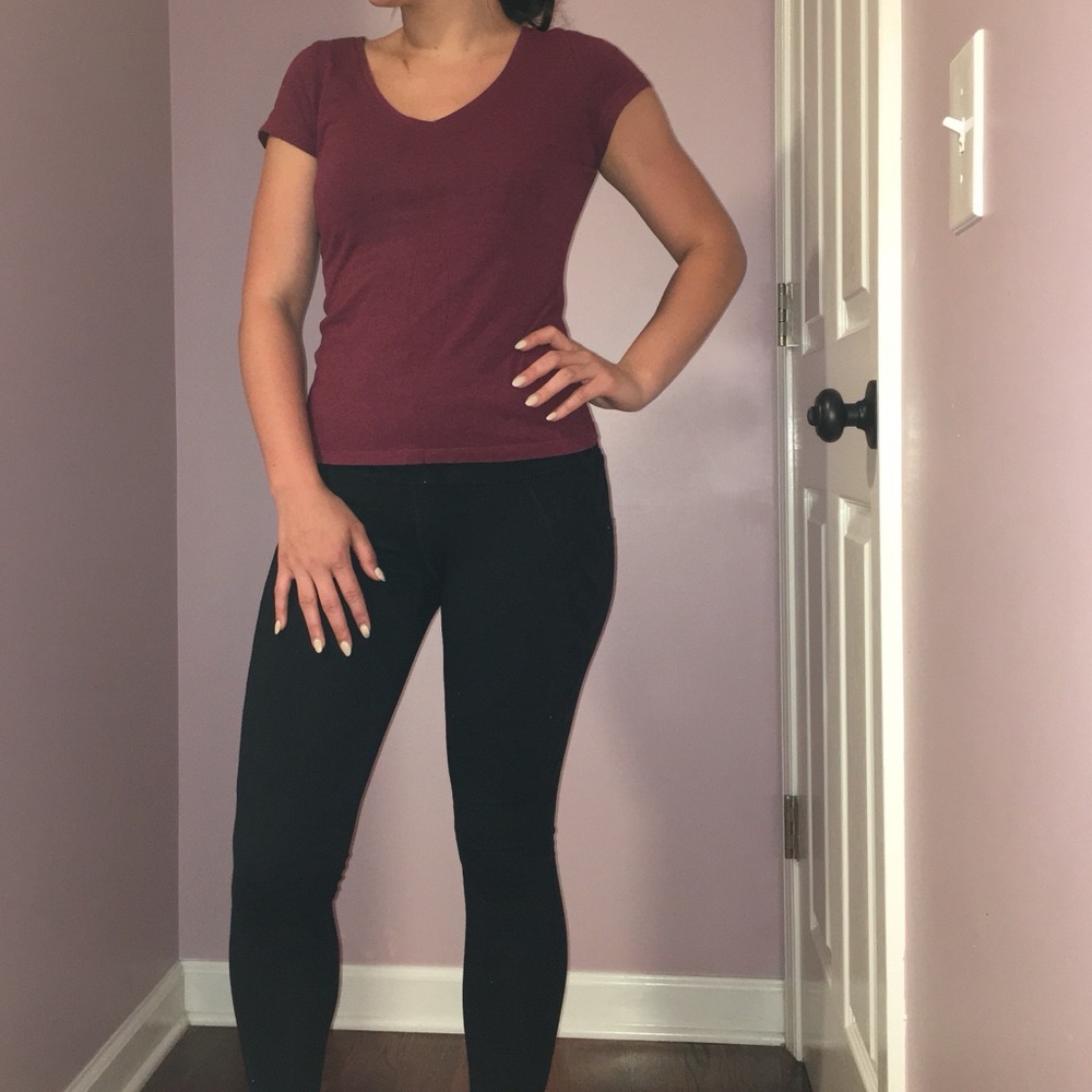 Magenta H&M v neck shirt